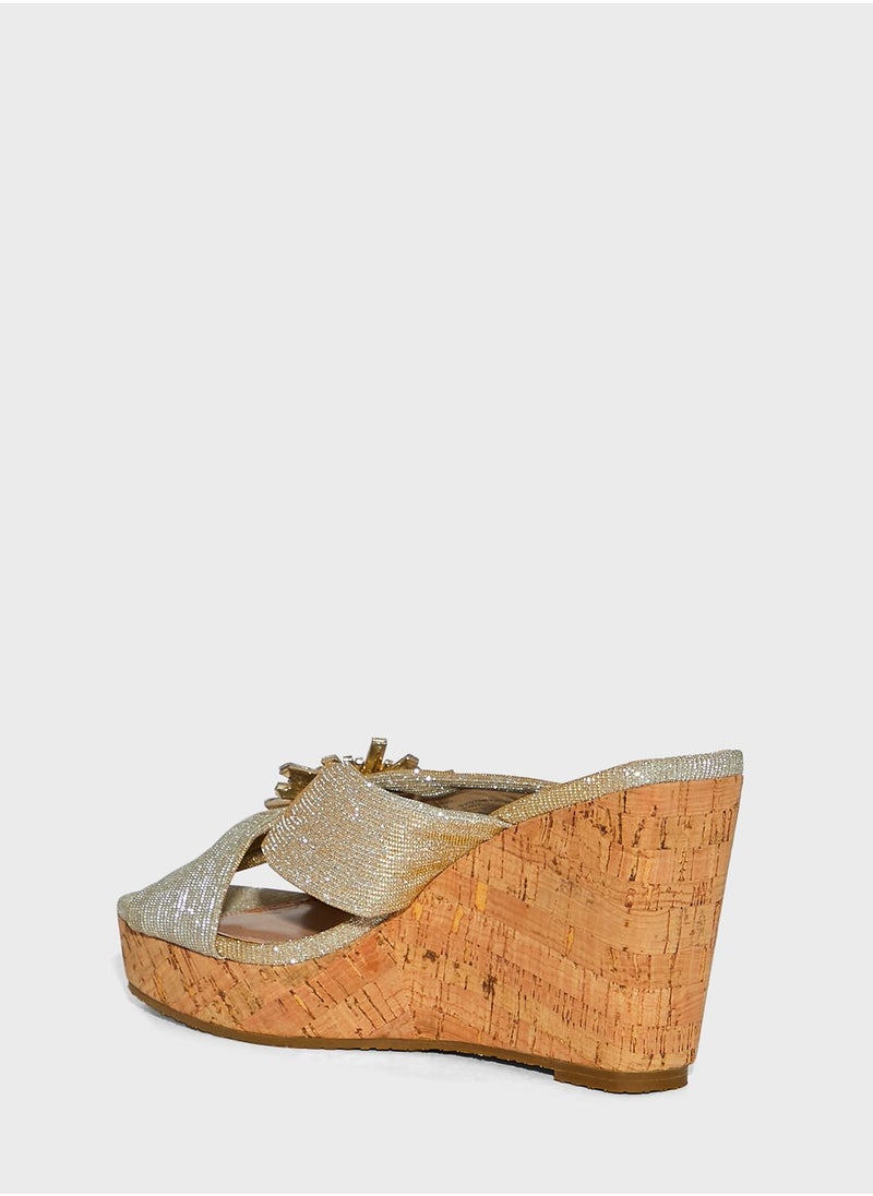 Dune LONDON - Kasis Wedge Sandals - Image 1