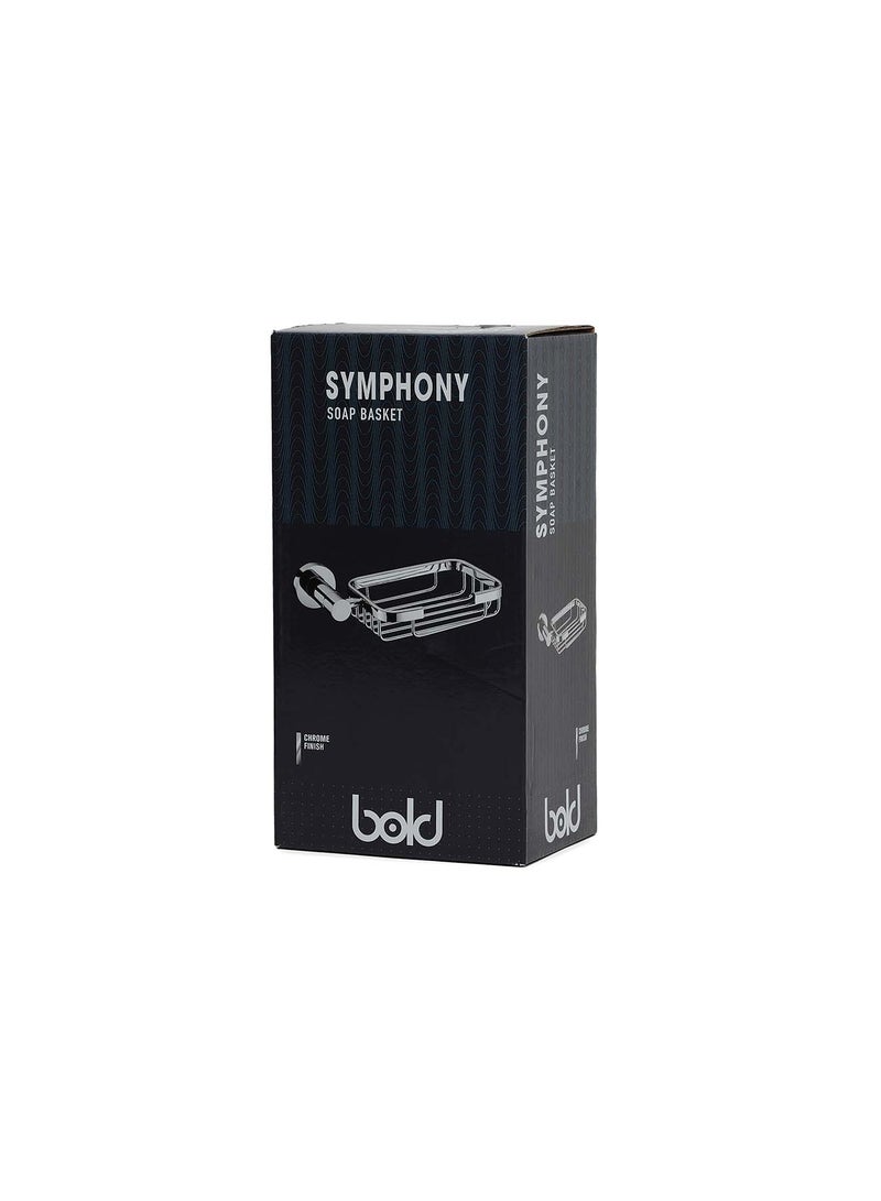 Bold Symphony Wall-Mounted Soap Dish Holder – Chrome-Plated Brass Rust-Proof Bathroom Accessory with Ventilated Design for Dry and Clean Soap - Image 2