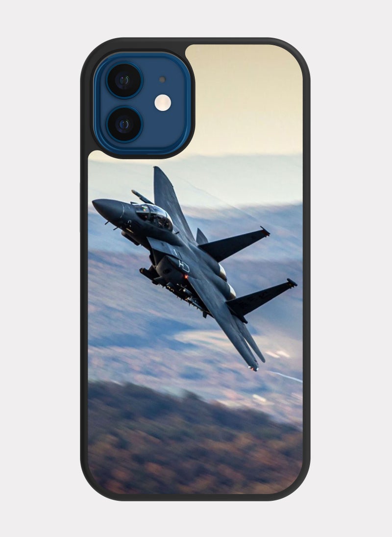 PXLAAT iPhone 12 case cover F-15 Eagle Aircraft - Image 1