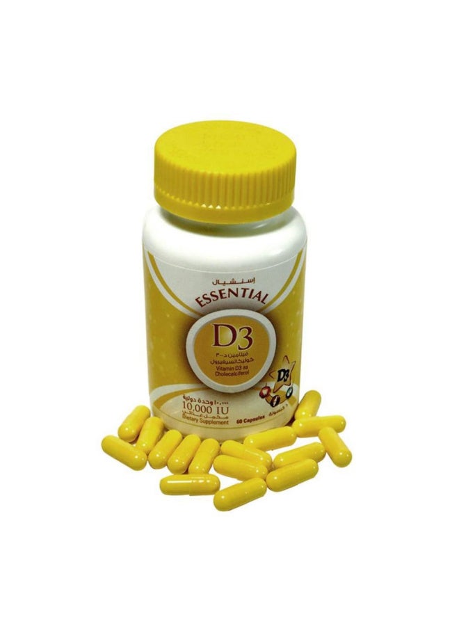 Essential Vitamin D3 10000 IU 60 Capsules - Image 4
