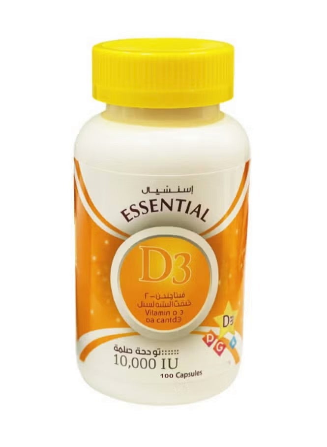 Essential Vitamin D3 10000 IU 100 Capsules - Image 1