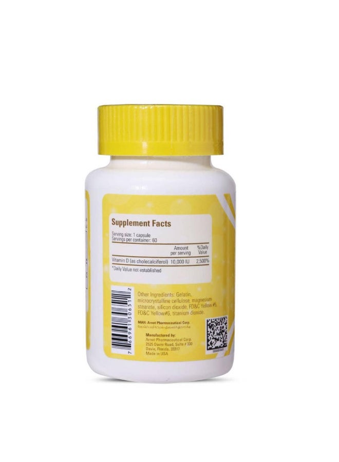 Essential Vitamin D3 10000 IU 100 Capsules - Image 4