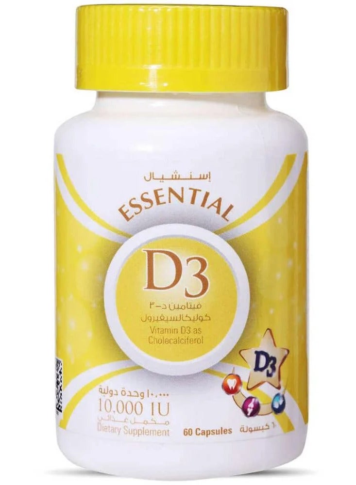 Essential Vitamin D3 10000 IU 100 Capsules - Image 2