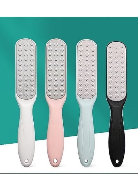 Double-Sided Foot File – Dead Skin and Callus Remover for Cracked Heels Rough & Smooth Surfaces for Exfoliating and Polishing – Wet or Dry Use Professional Pedicure Tool – 1 Piece in Random Color – Instant Smooth Results