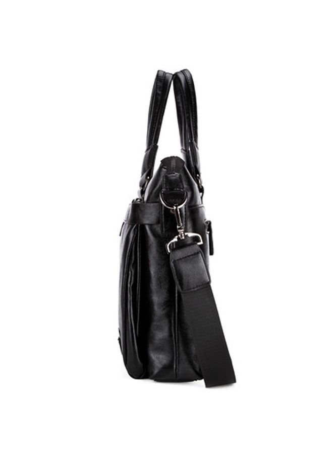 Men's 15.6 Inch Laptop Bag Business Leather Briefcase Messenger Bag Office Bag Travel Bag - Image 2