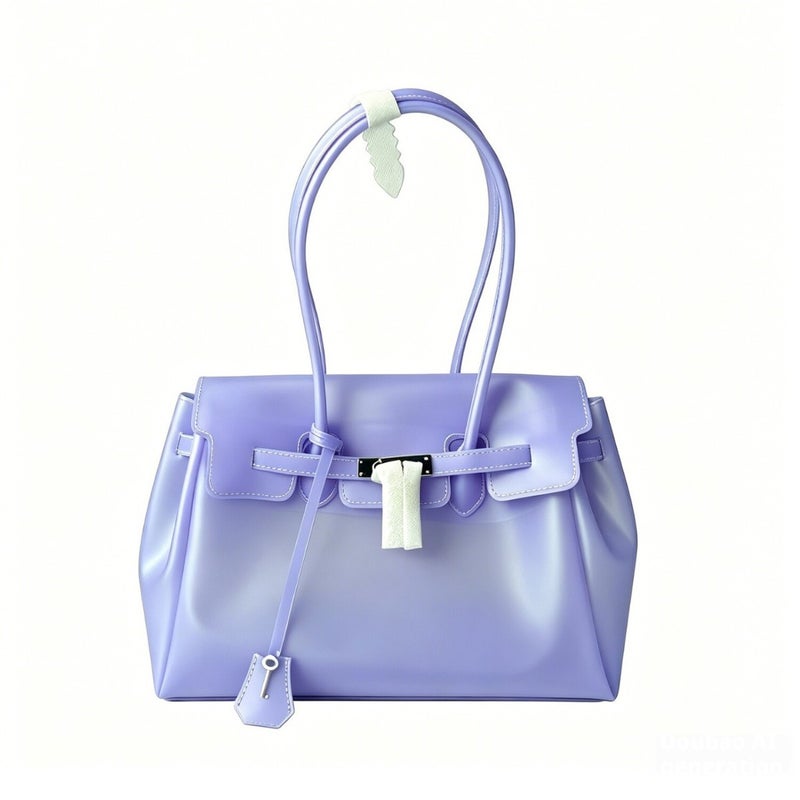 Clear TPU Jelly Tote Bag with Studs - Image 5