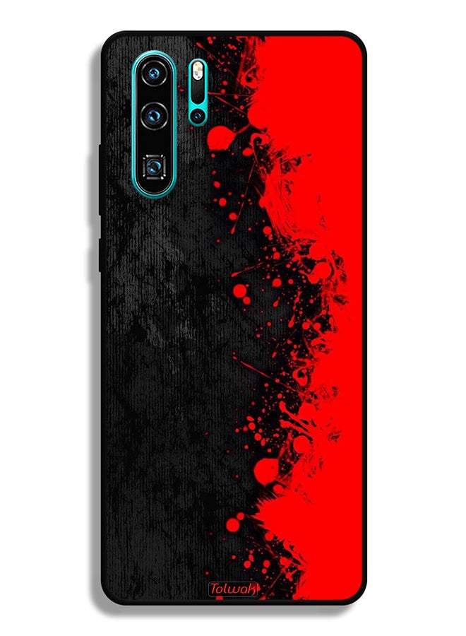 Tolwak Huawei P30 Pro Protective Case Cover Paint Abstract Pattern - Image 2