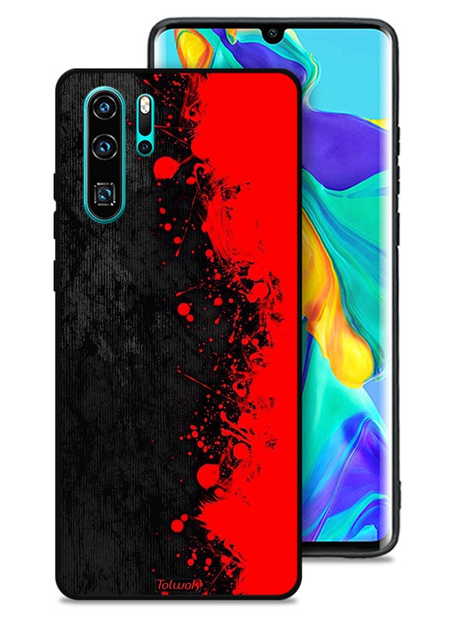 Tolwak Huawei P30 Pro Protective Case Cover Paint Abstract Pattern - Image 1