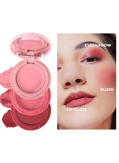 Tint Trio Wonder-3 In 1 Blush+Lip，Color palette, multi-colored blush paste lip paste Strawberry plate - pzsku/Z21D2516C62D799C8FE0FZ/45/_/1736245661/054481f7-896d-4091-8a77-78cc1041ab86