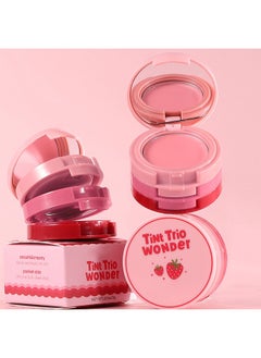 Tint Trio Wonder-3 In 1 Blush+Lip，Color palette, multi-colored blush paste lip paste Strawberry plate - pzsku/Z21D2516C62D799C8FE0FZ/45/_/1736245691/f103bf33-fbdd-49cd-9b0c-a797a08f4e24