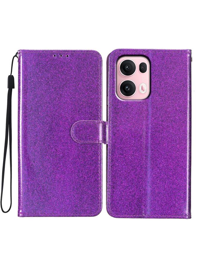 S-TOP Case For OPPO Reno13 Pro Global Glitter Powder Flip Leather Phone Case - Image 1