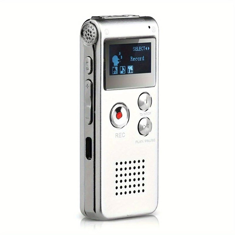 مسجل صوت رقمي سيلفري بسعة 8 جيجابايت مع مشغل MP3، بطارية ليثيوم بوليمر قابلة للشحن، 6 أوضاع تسجيل، سعة تسجيل صوتي تصل إلى 650 ساعة، تشغيل بالصوت. - Image 3