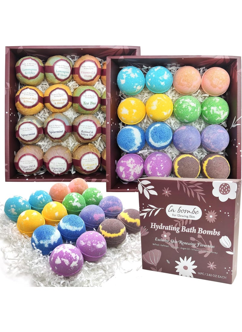 Purelis Natural Bath Bombs for Sensitive Skin Skin Booster Bath Bomb Set for Women  Girls Retinol Moisturizing Bath Bombs Gift Set for Teen Girls  Ladies Best Skin Loving Bath Bombs  Organic Ingredients 