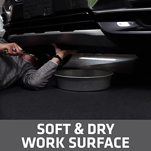 Drymate Oil Spill Mat (29" x 36"), Premium Absorbent Oil Pad, Reusable, Washable, Durable, Waterproof Backing Contains Liquids, Protects Garage Floor Surface (USA Made) - Image 4