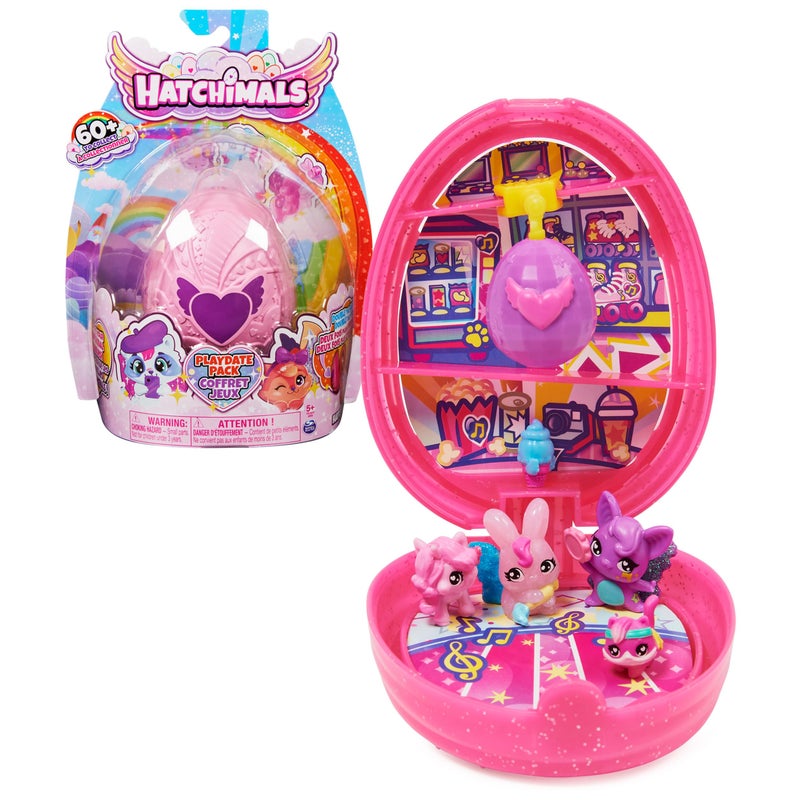 Hatchimals CollEGGtibles, Playdate Pack with Egg Playset, 4 Characters and 2 Accessories (Style May Vary), Kids Toys for Girls Ages 5 and up - Image 1
