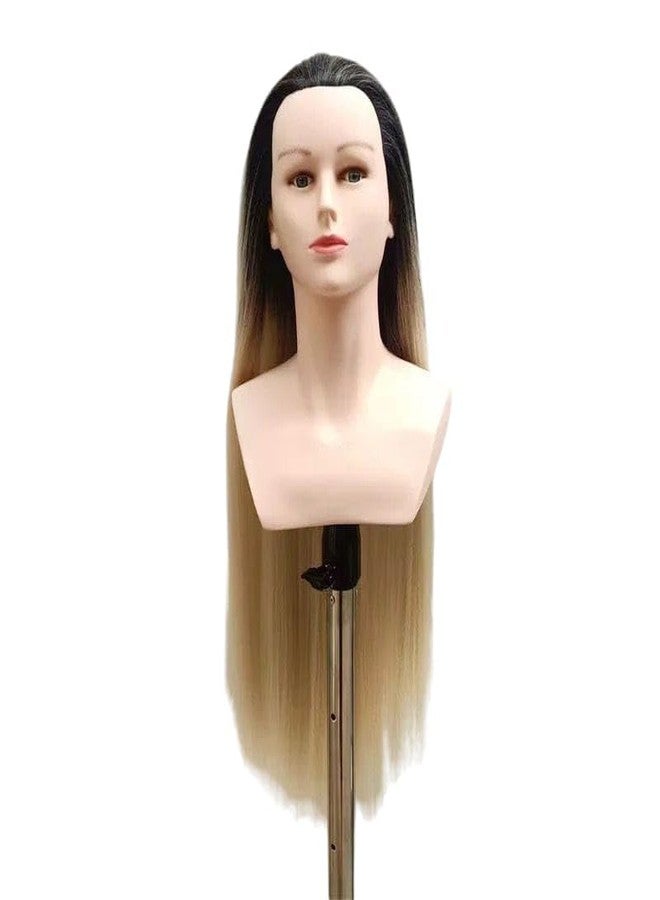 FLUSHIA رأس تدريب لتصفيف الشعر، دمية شعر أصلية - Image 2