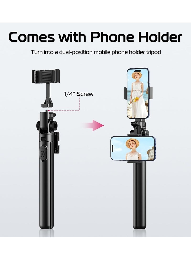 Ulanzi ULANZI MT-70 Tripod – Compact Desktop Tripod with Adjustable Ball Head, 1/4" Screw Mount, Anti-Slip Rubber Feet – For Smartphones, DSLR, Action Cameras & Webcam Setups  - Image 2