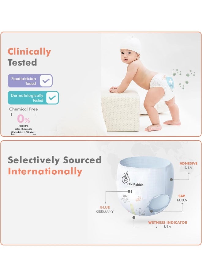 R for Rabbit - R for Rabbit Medium Size Premium Feather Diaper for Baby 7 to 12 kgs (26 Pack Offer) - Image 1