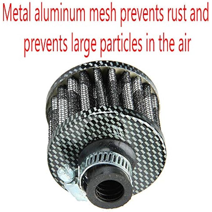 ESUPPORT Universal 12mm Mini Cone Cold Air Intake Filter Turbo Vent Breather Car - Image 3