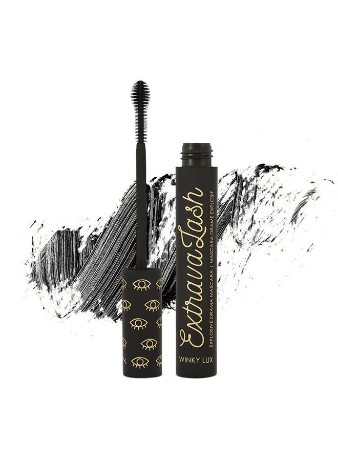 Winky Lux ExtravaLash Mascara, Voluminous Mascara and Lengthening Mascara - Black Mascara Eye Makeup - Image 1