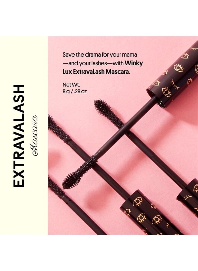 Winky Lux ExtravaLash Mascara, Voluminous Mascara and Lengthening Mascara - Black Mascara Eye Makeup - Image 2