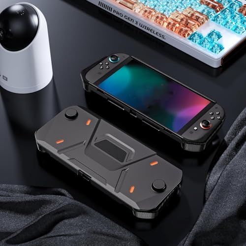 PSS Protective Case Compatible with Nintendo Switch 2 (2025 Model), Hard PC Front Cover + Soft Back Shell 360° Protection with Ergonomic Grip for New 7.9 Inch Switch 2 Front & Back Protective (Black) - Image 3