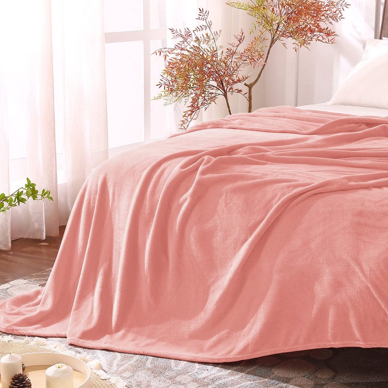 BEDELITE Fleece Blanket Pink Throw Blankets for Couch & Bed, Luxury Plush Cozy Fuzzy Blanket 50" x 60", Super Soft Warm Lightweight Throw Blanket for Travel Camping - Image 5
