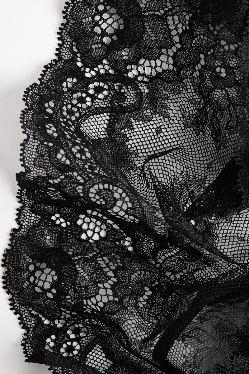 اتش اند ام سروال هيبستر من القطن والدانتيل - عبوة من 3 قطع