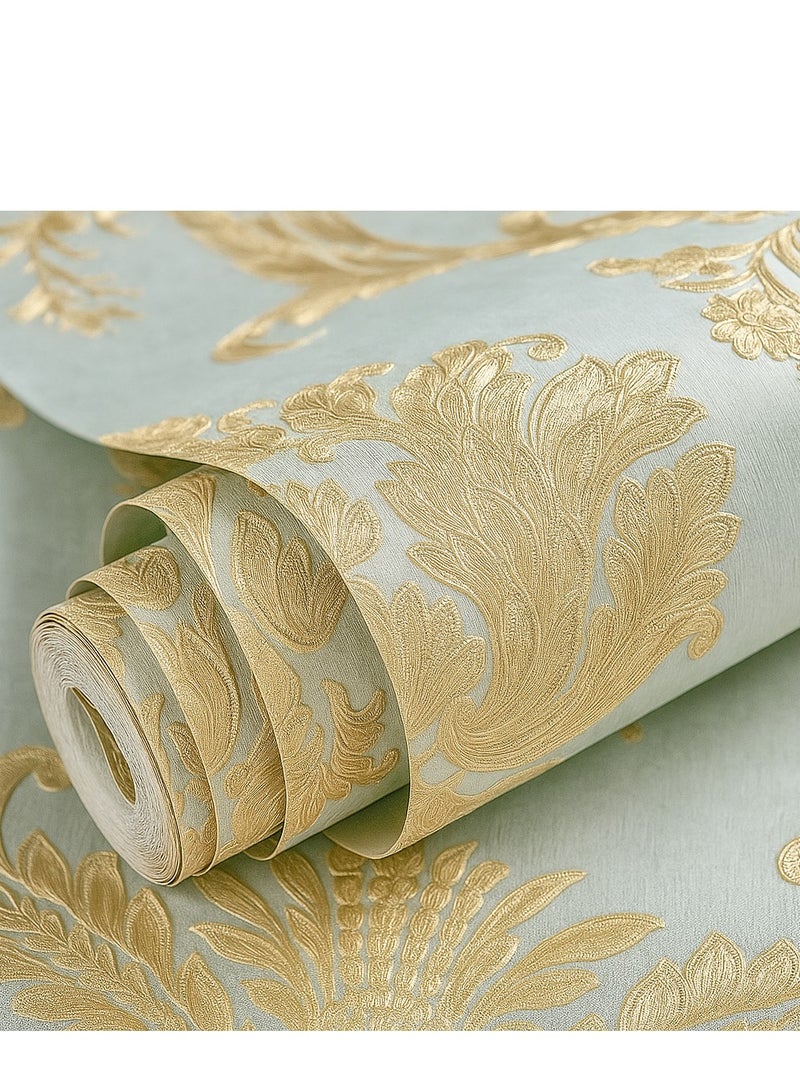 الأزرق جي دبليو ورق حائط ذاتي اللصق سميك مقاوم للماء 0.53*5 متر - Image 2