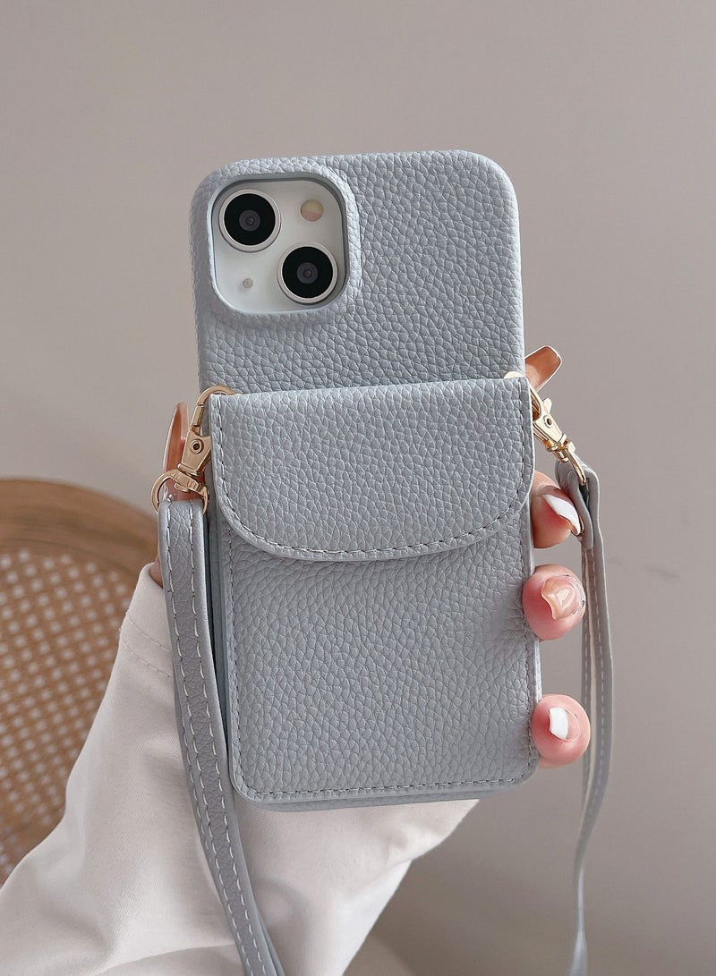 Suteni Back Cover Card Slots Leather Phone Case for iPhone