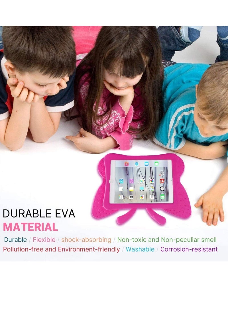 iPad 10.2 Case for Kids, iPad 8th 2020 Case, 3D Cute Cartoon Butterfly Cover Non-Toxic EVA Foam Wings Kickstand Kid-Proof Shockproof Bumper Girl Boy Gift for Apple iPad 7 8 Gen 10.2' - Image 2