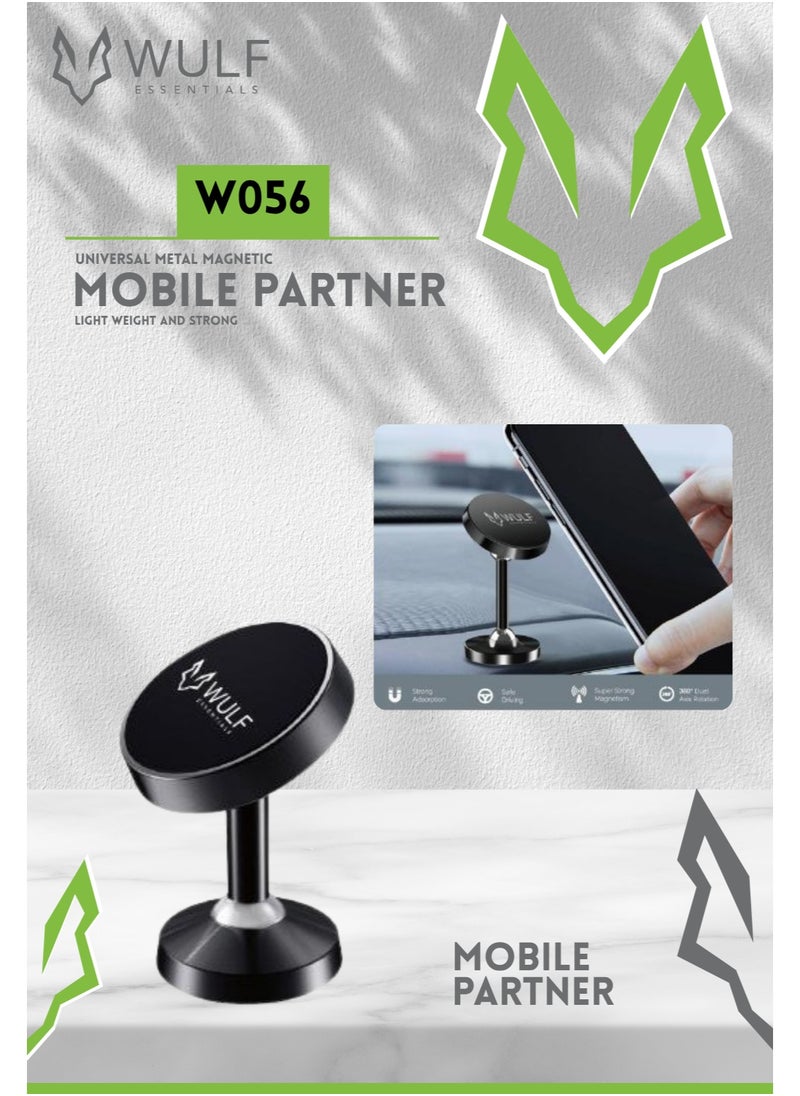 Wulf Essentials WULF ESSENTIALS W056 Car Magnet Stand – Secure & Sleek Magnetic Mount 
