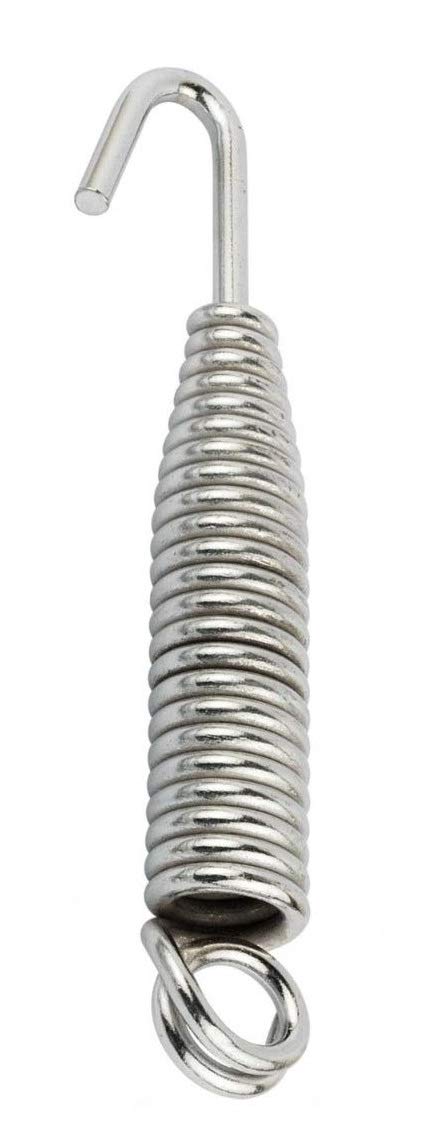 MHS Alloy Steel Heavy Duty Zula Bearing Spring with Hooks & Links | 360° Rotating Hammock & Porch Swing Spring | 150kg Capacity | Multiple Finishes & Pack Options (Silver Finish, Spring Pack of 1) - Image 1