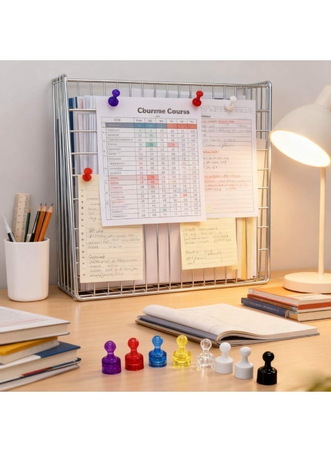 16PCS Colored Magnetic Push Pins 12.5mm Strong Magnetic Adsorption Special for Whiteboard Blackboard Refrigerator Door Office Home Fix Notes - Image 2