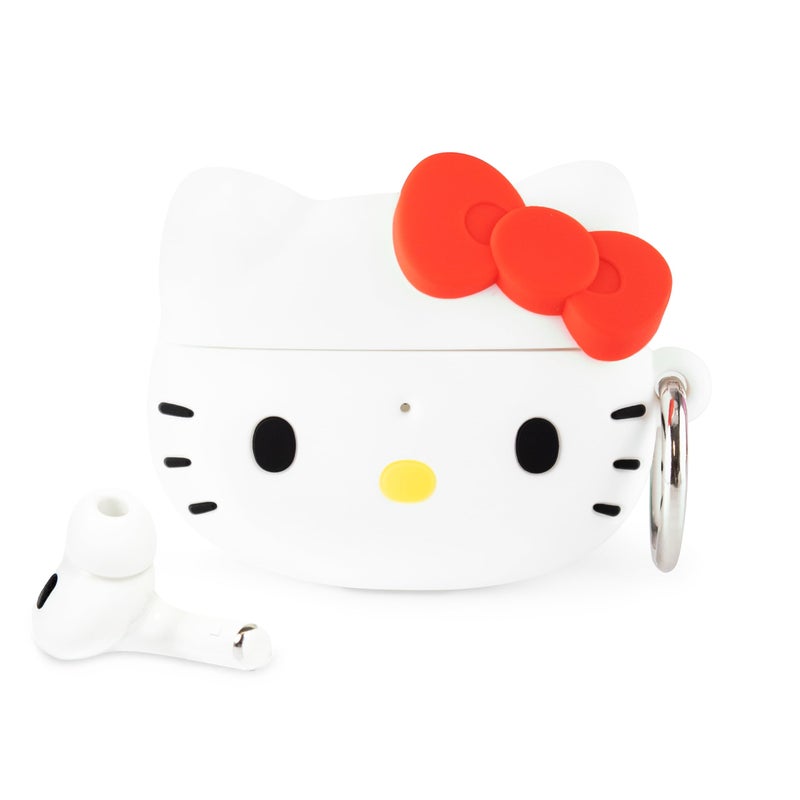 iFace Hello Kitty and Friends Cute Case [ Compatible with AirPods Pro 1/Pro 2, Not for Pro 3] - Kawaii Silicone Protective Cover [Carabiner Clip Included] [Wireless Charging] â€“ Hello Kitty - Image 1