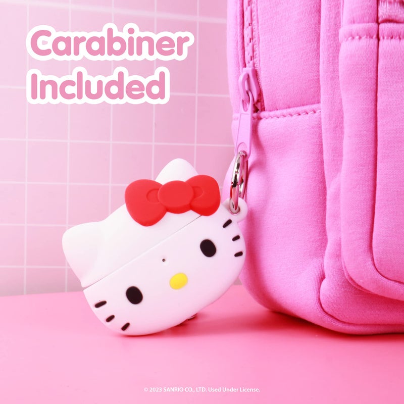 iFace Hello Kitty and Friends Cute Case [ Compatible with AirPods Pro 1/Pro 2, Not for Pro 3] - Kawaii Silicone Protective Cover [Carabiner Clip Included] [Wireless Charging] â€“ Hello Kitty - Image 4
