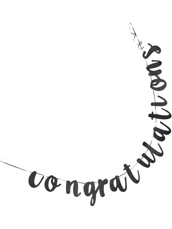 Graduation Photo Prop Banner Decorations For High School College Ceremonies Black - Image 1