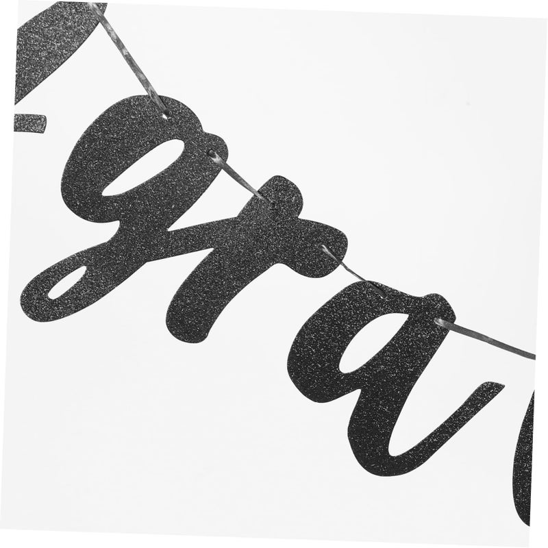 Graduation Photo Prop Banner Decorations For High School College Ceremonies Black - Image 4