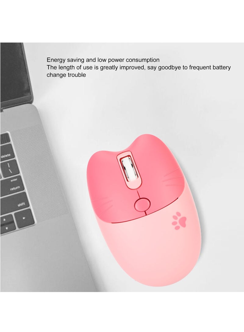 AROAQ Cat Wireless Mouse, Lightweight And Portable Soundless Mouse, 3 Levels DPI Ergonomic Design Computer Mouse, Durable Comfortable Gaming Mouse For Laptop Computer, (1pc, Purple) - Image 3