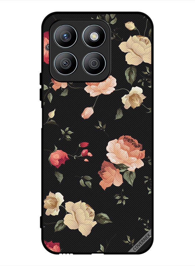 Covernex غطاء حماية لهاتف Honor X8b بتصميم فني لزهور - Image 1