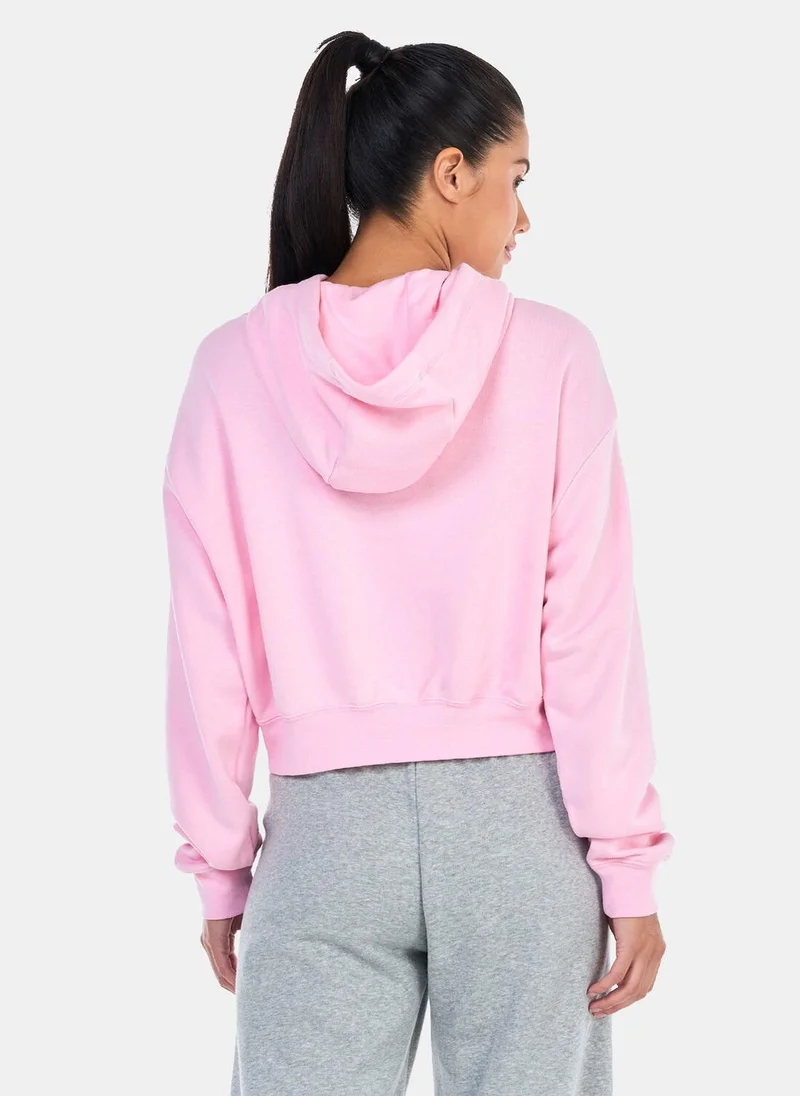 Nike Women's Sportswear Club Fleece Oversized Crop Graphic Hoodie