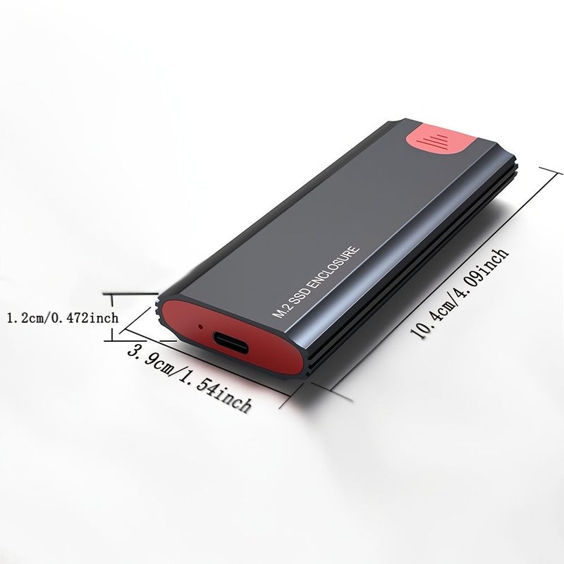 محطة توصيل قرص صلب مزدوج البروتوكول باللون الأسود، غلاف NVMe SATA SSD، نقل عالي السرعة 10 جيجابت في الثانية - Image 5