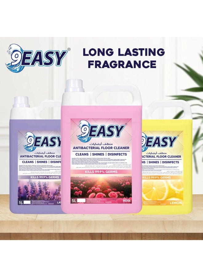 9 إيزي منظف ​​أرضيات مضاد للبكتيريا برائحة اللافندر 3 لتر - Image 3