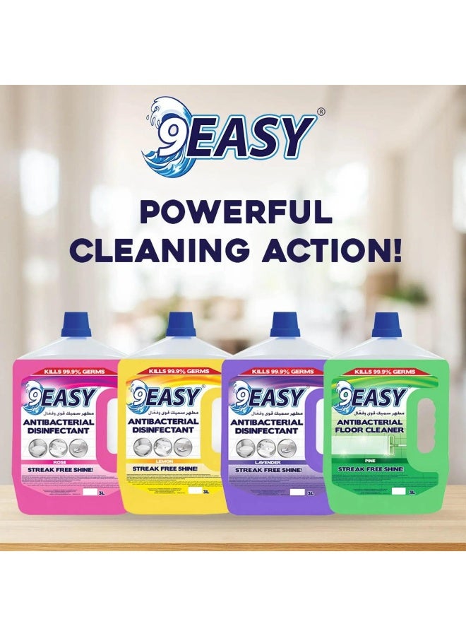 9 إيزي منظف ​​أرضيات مضاد للبكتيريا برائحة اللافندر 3 لتر - Image 4