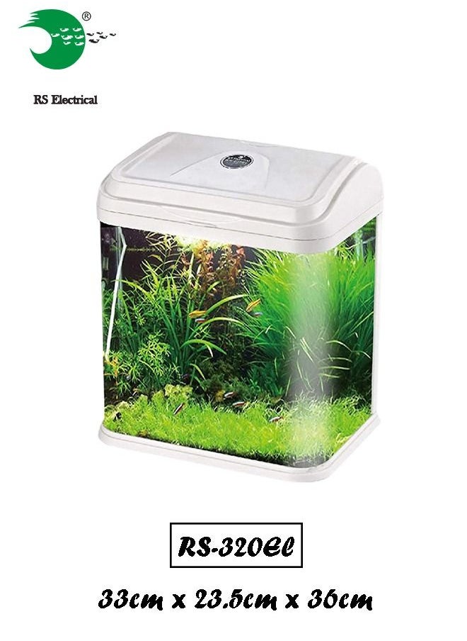 Rs Electrical - فلتر حوض السمك RS320EL مع ضوء (33 سم × 23.5 سم × 36 سم) - Image 1