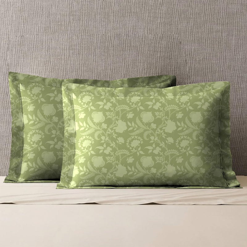Trident Soft Comfort Pillow Covers Set of 2, 100% Cotton Pillow Covers, 210 TC, Soft and Breathable, Standard Size (46 cm x 69 cm) - English Chintz - Image 1