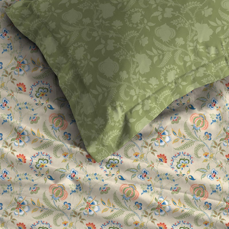 Trident Soft Comfort Pillow Covers Set of 2, 100% Cotton Pillow Covers, 210 TC, Soft and Breathable, Standard Size (46 cm x 69 cm) - English Chintz - Image 4