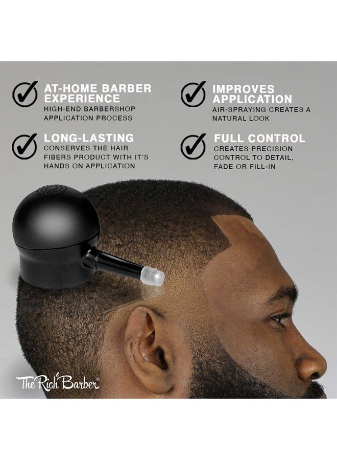 The Rich Barber N'Hance Hair Building Fibers Applicator Pump - Natural, Long-Lasting Hair and Beard Thickening Fiber Spray Applicator (Applicator Pump Only)  - Image 3