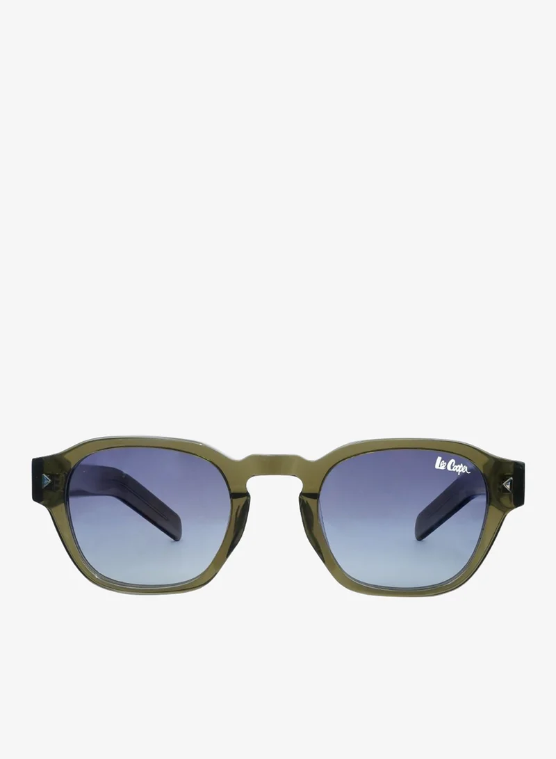 لي كوبر 1.1 Polarized Sunglasses Brown Frame Blue Gradient Mirror Lens 49mm  - LCU10556C1