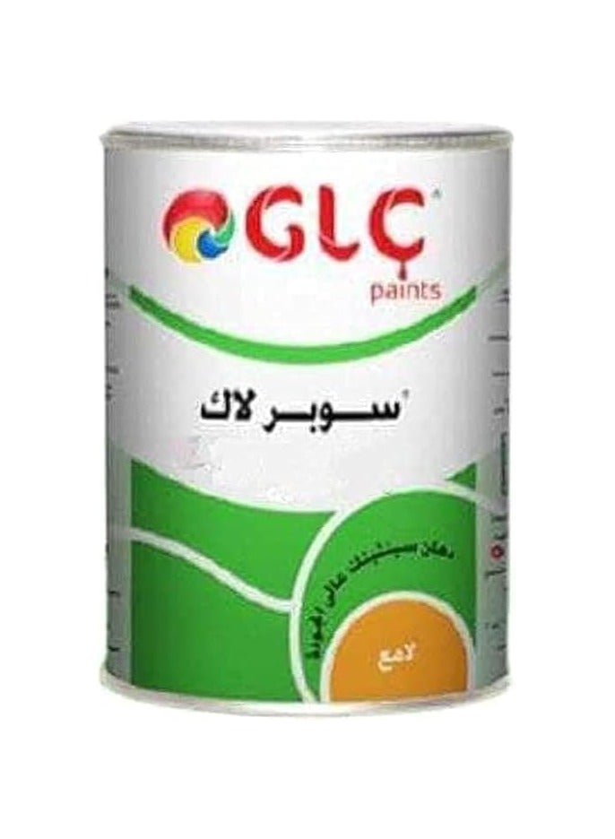 GLC PAINTS Super Lac wood paint in glossy brown color